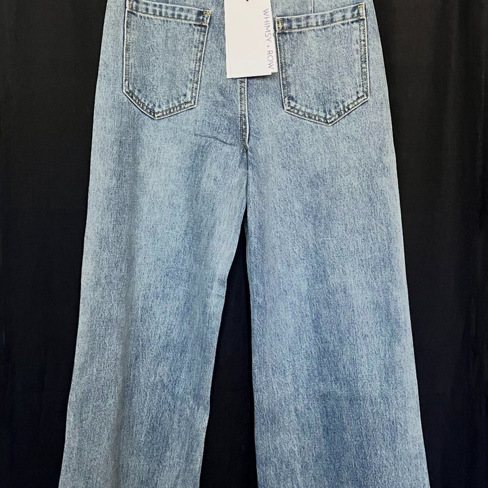 Whimsy + Row Classic Denim Wide Leg Pants - Picture 5 of 5
